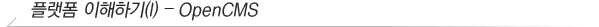 ÷ ̾ϱ(I) - OpenCMS